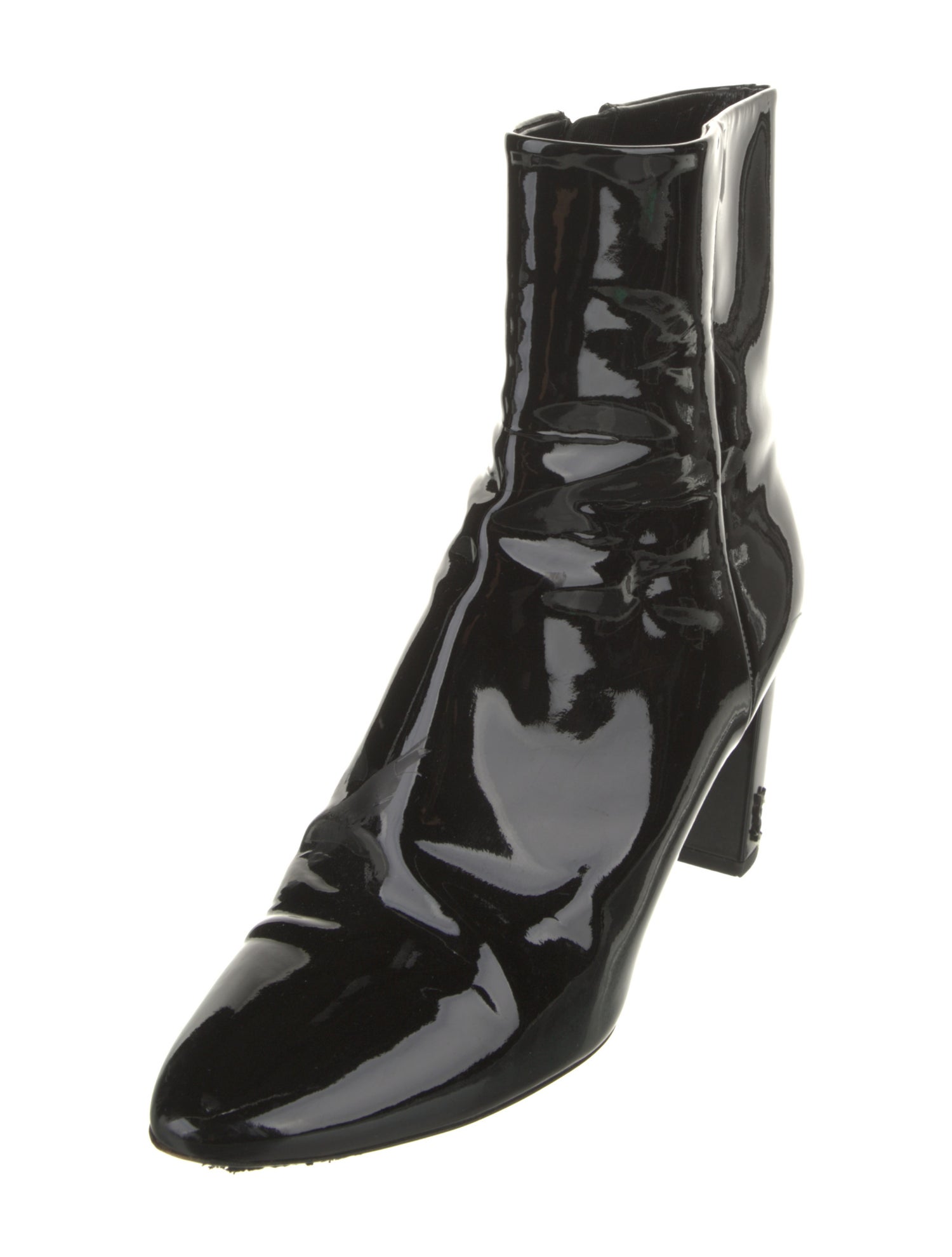 Saint Laurent Patent Leather Boots